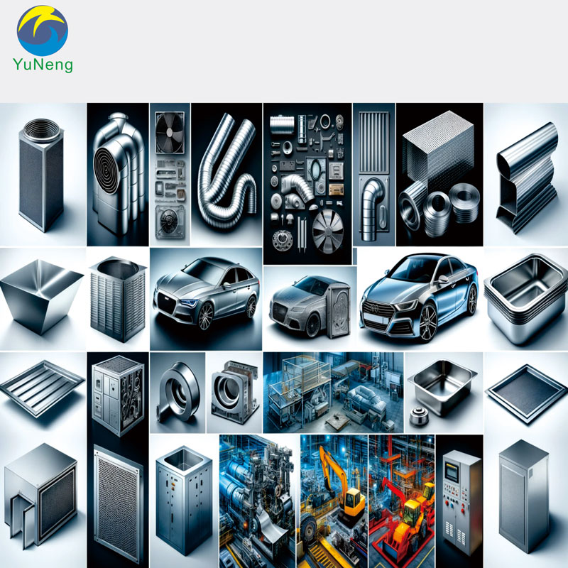 Stamped components used in the construction of solar panels