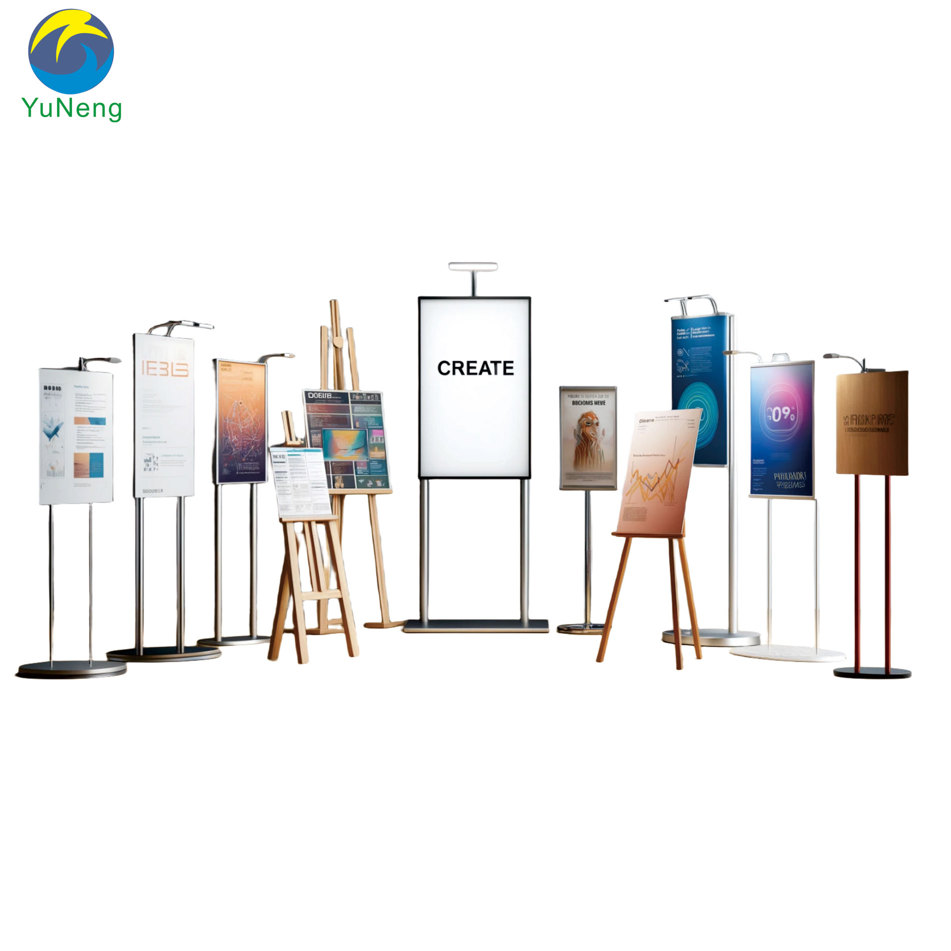 Poster display stand A frames