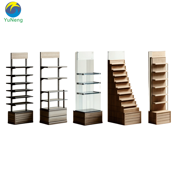 Metal display stand Wooden shelf  Acrylic display racks