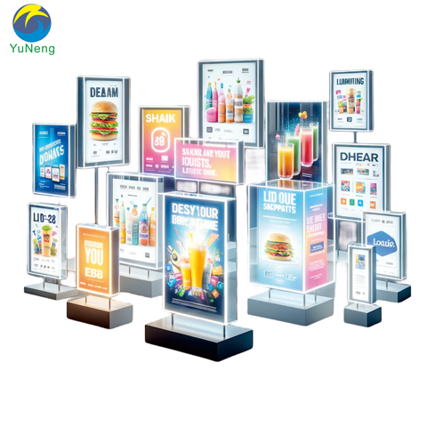 Hotel Cafe Restaurant Bar display stand Light box touch screen